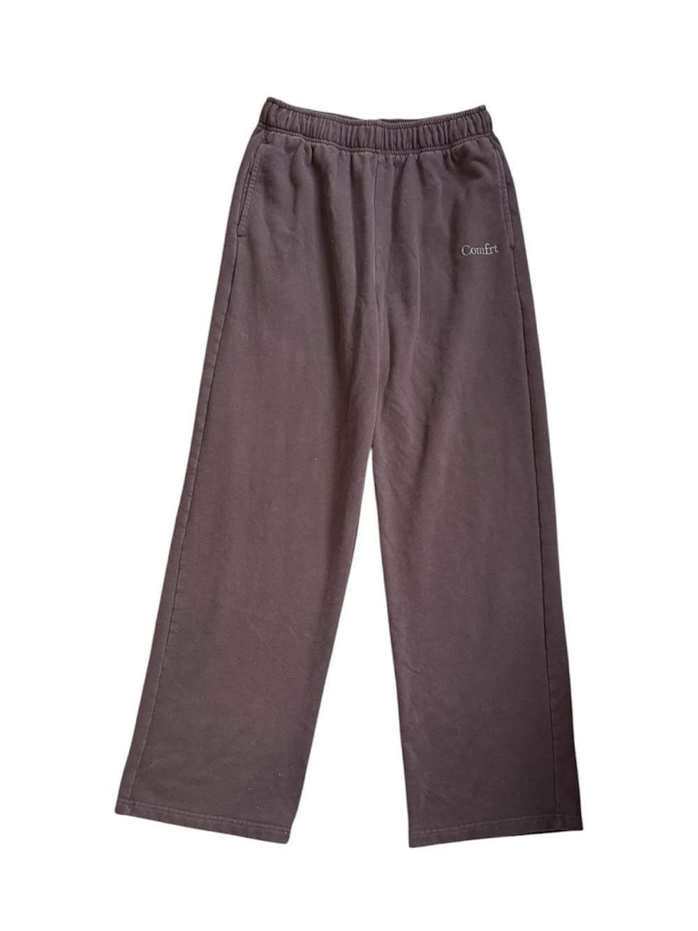 Comfrt Women’s Halo Lightweight Straight Leg Sweatpants Espresso Size Large